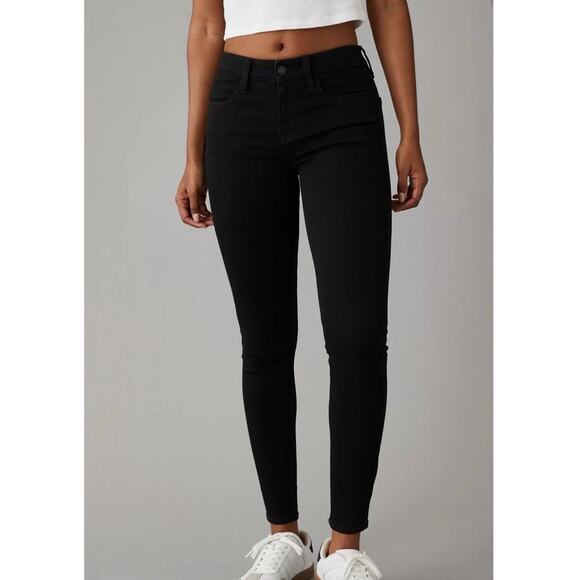 AE Next Level Low-Rise Jegging in Black - Picture 1 of 6